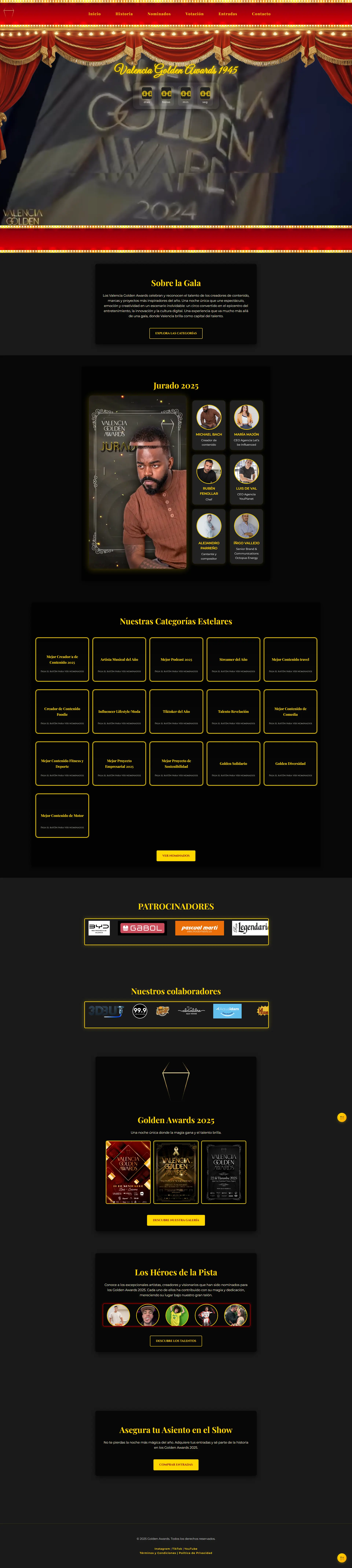Captura completa de Golden Awards
